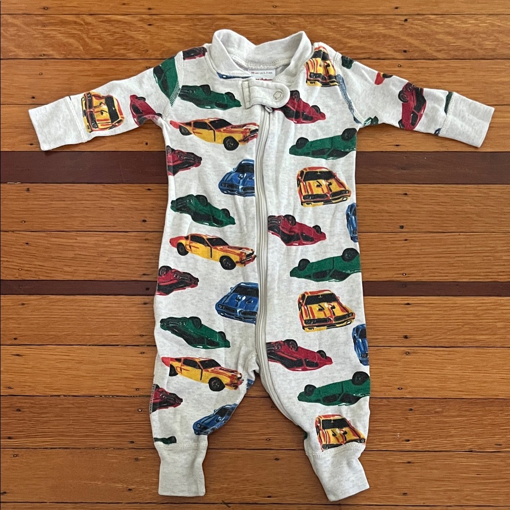 Hanna Andersson Multicolor Car Print Bodysuit